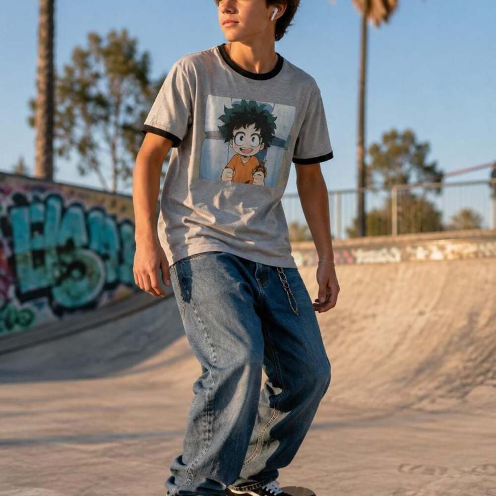 Hot Topic My Hero Academia Izuku Midoriya Ringer T-Shirt